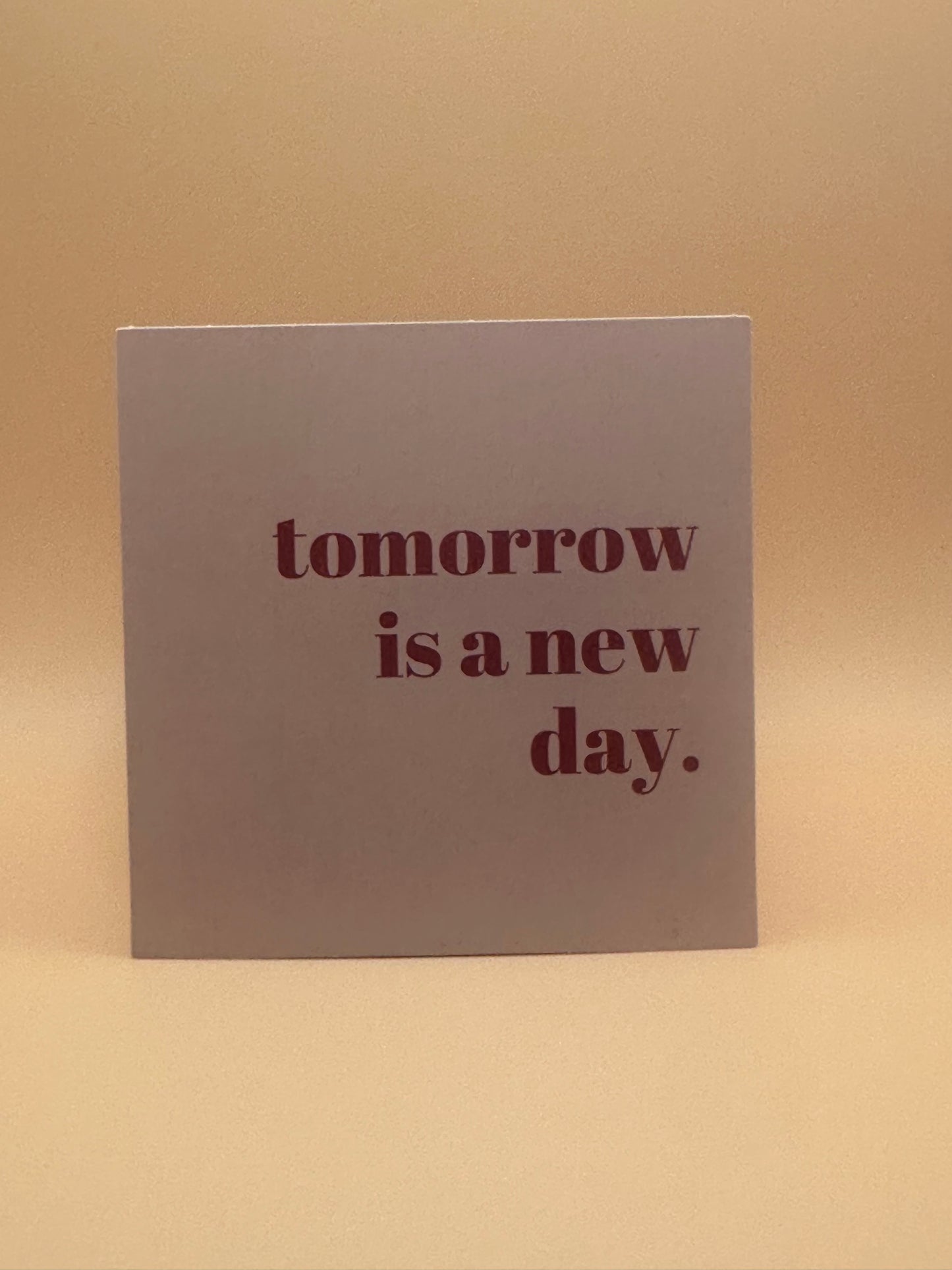 Carte déco Tomorrow