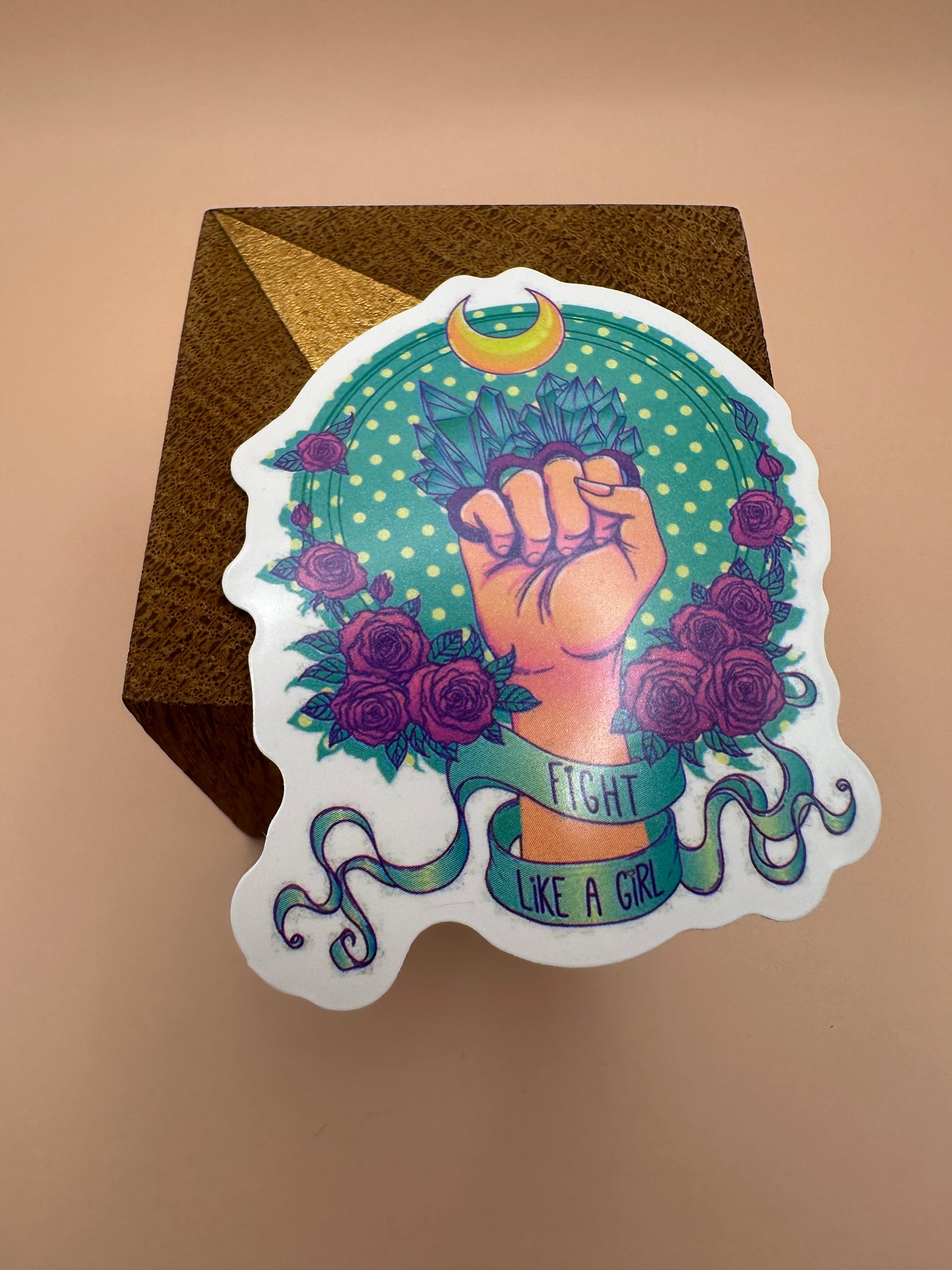 Fight like a girl Autocollant/Sticker