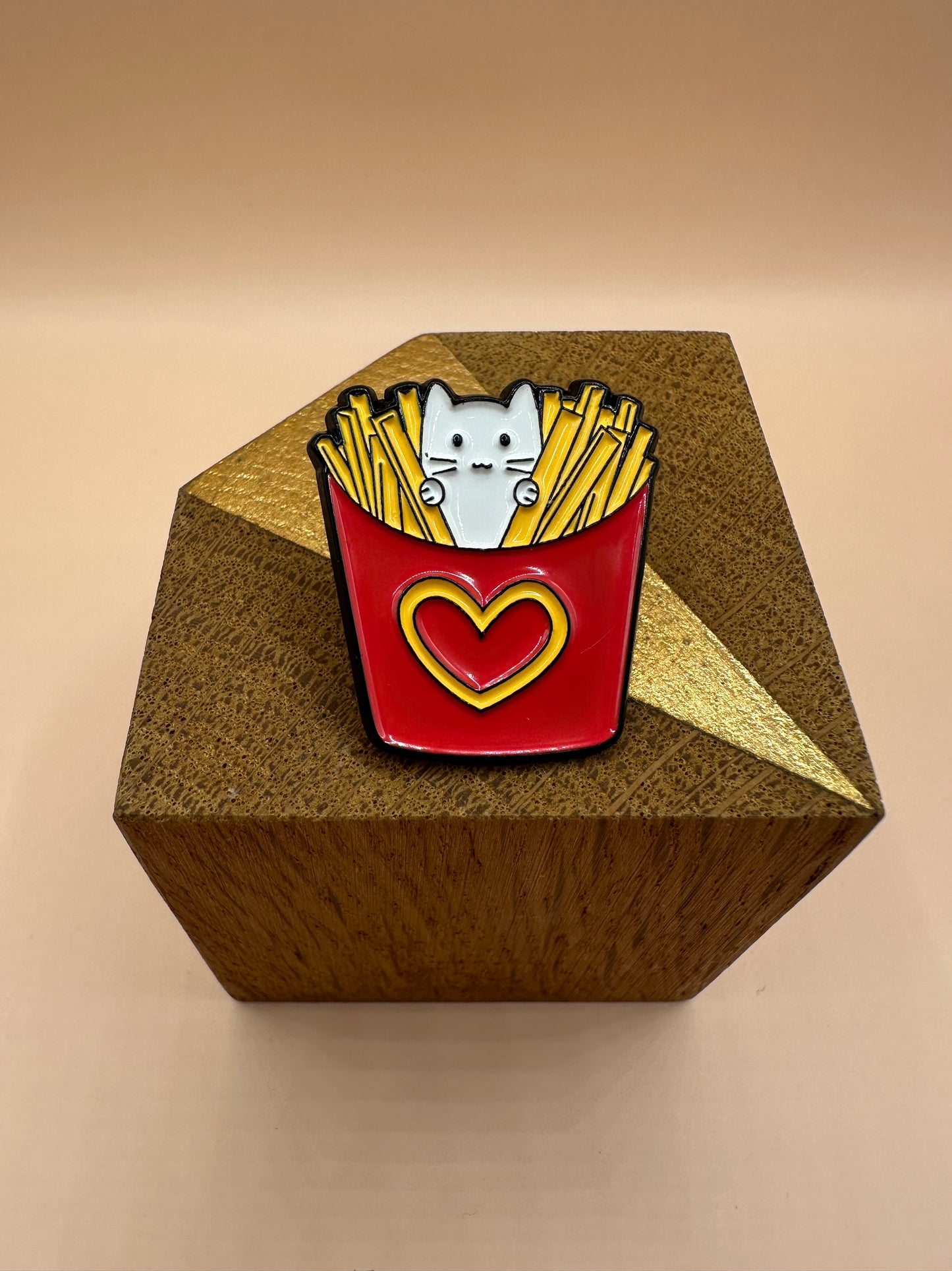 Chat gourmand frenchFries Pin's