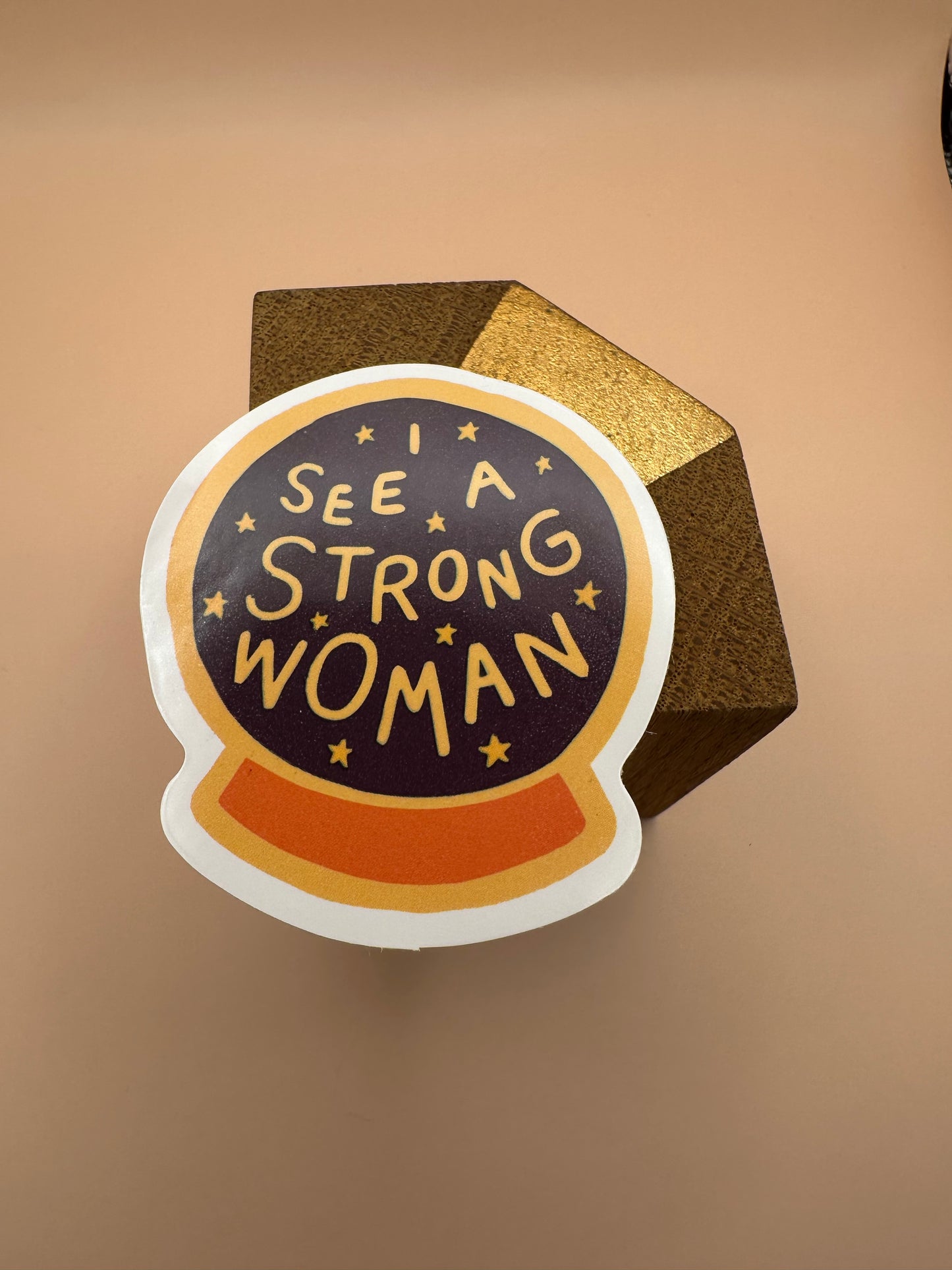 I see a strong woman Autocollant/Sticker