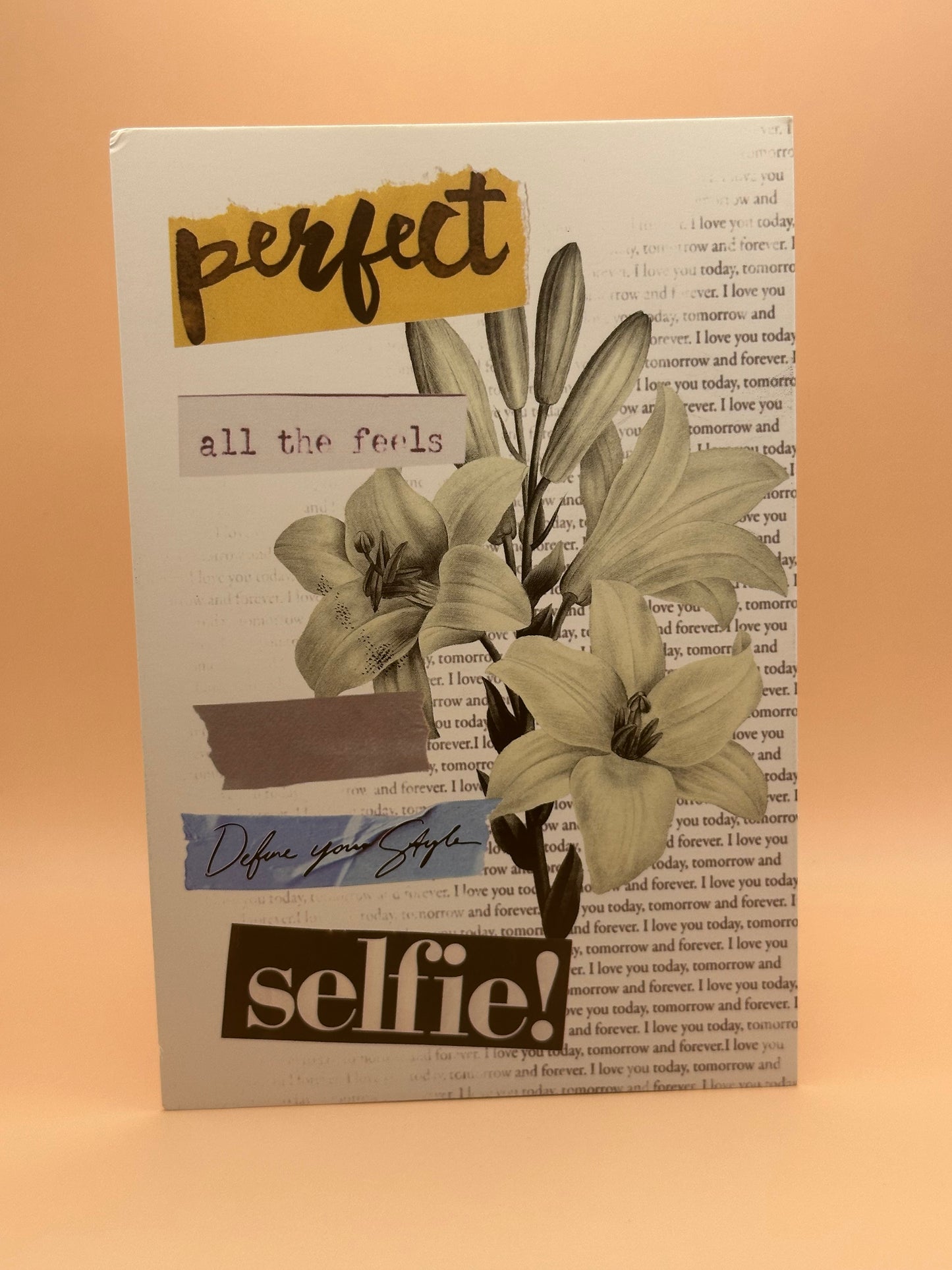 Selfie carte déco mur
