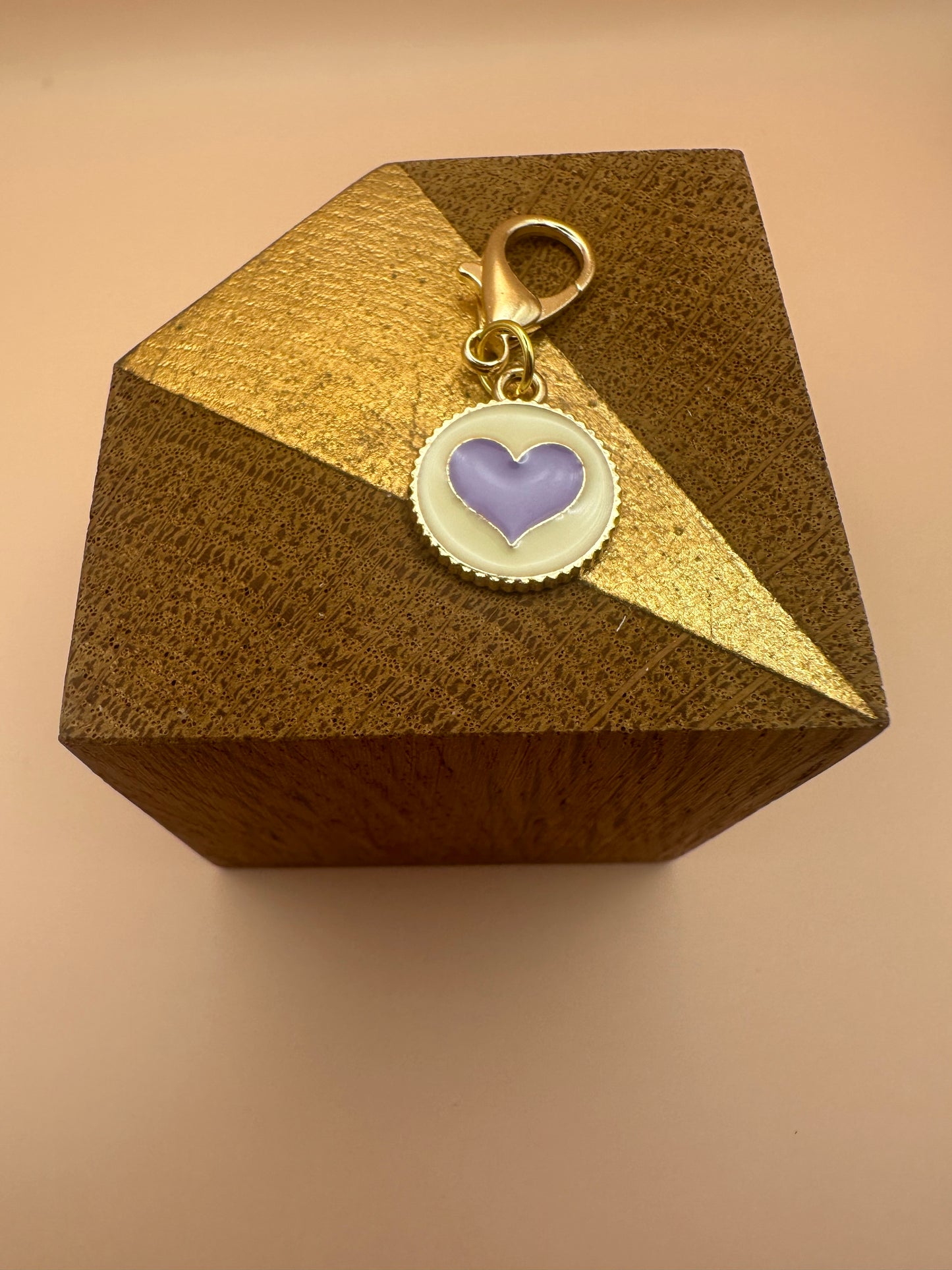 Mini bijoux mauve téléphone