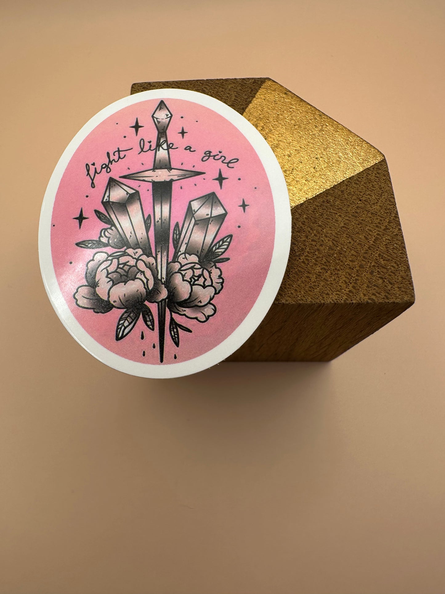 Fight like a girl Autocollant/Sticker