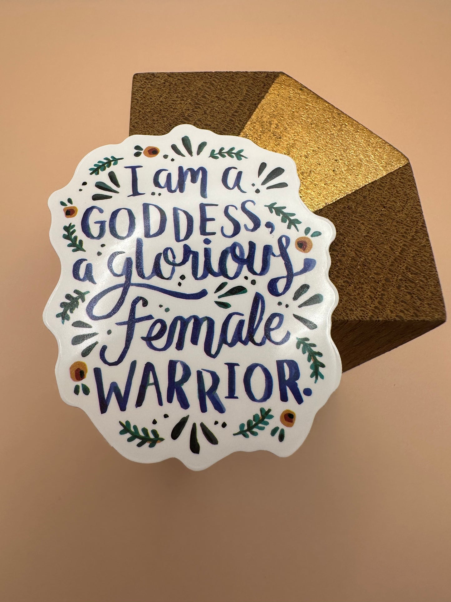 I am a goddess Autocollant/Sticker