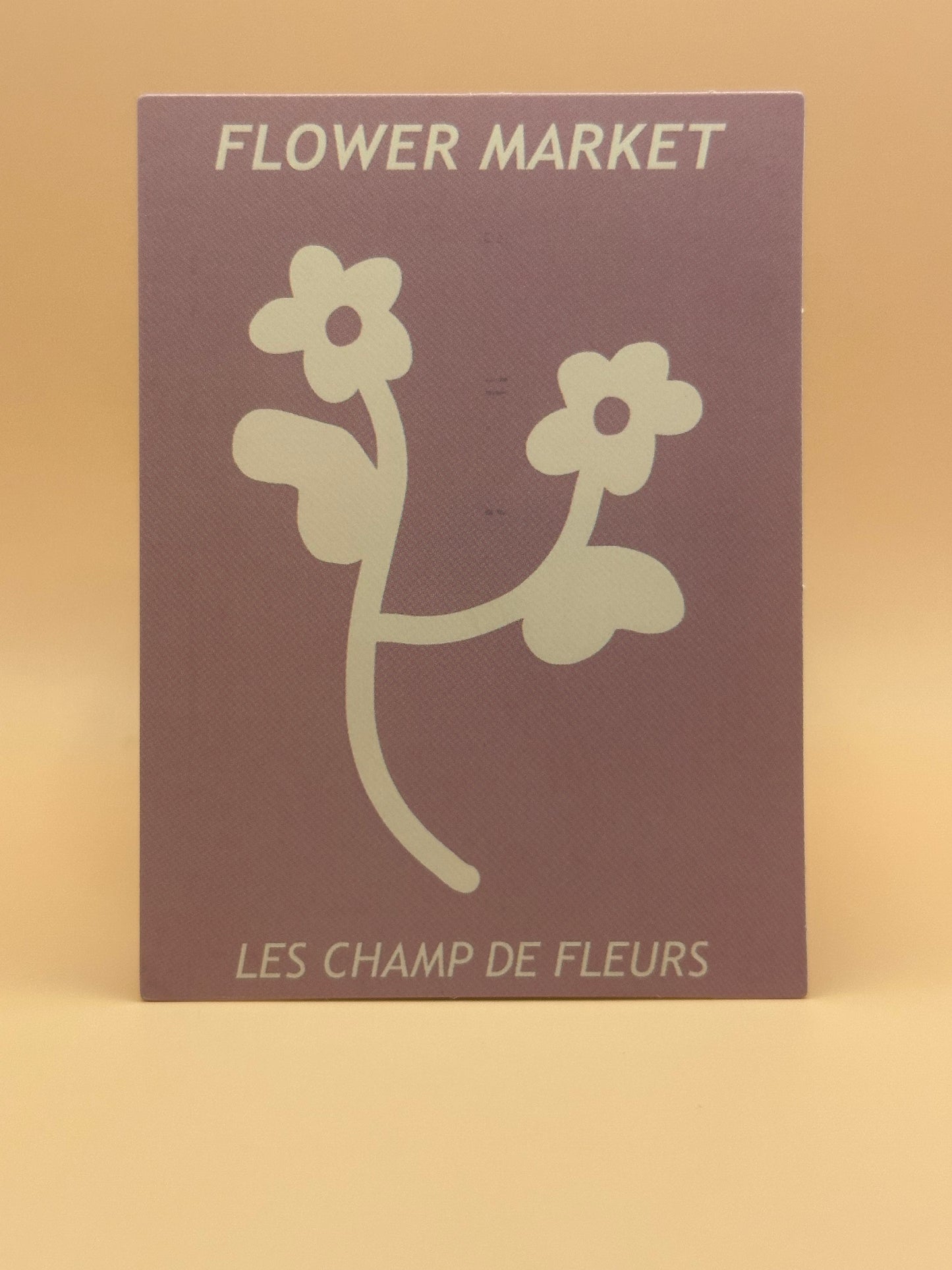 Flowers market carte deco mur