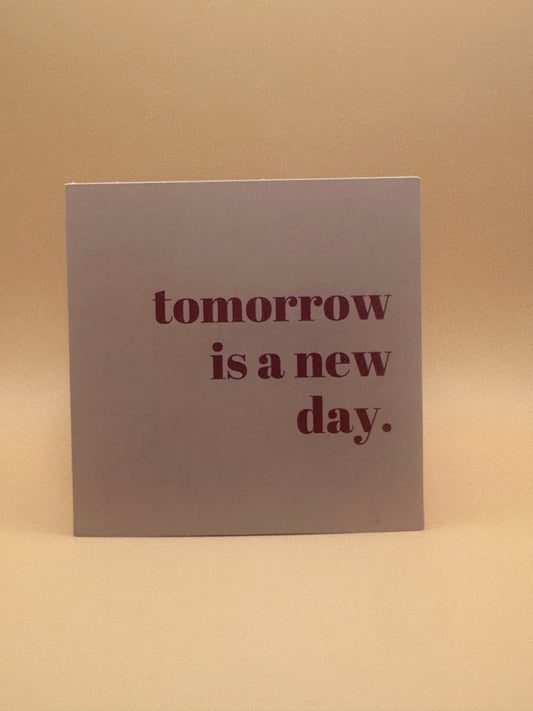 Carte déco Tomorrow
