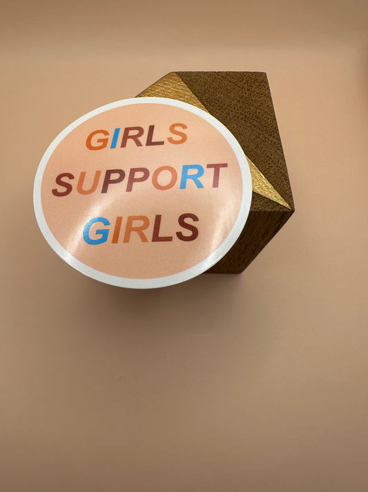 Girls support girls Autocollant/Sticker