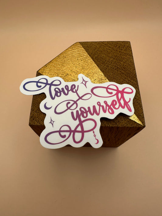 Love yourself Autocollant/Sticker