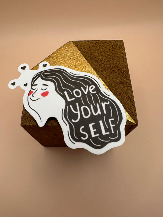 Love yourself Autocollant/Sticker