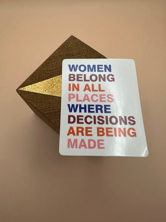 Women belong Autocollant/Sticker