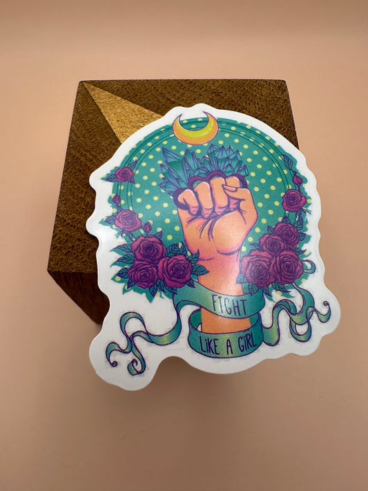 Fight like a girl Autocollant/Sticker