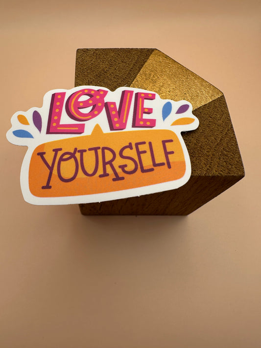 Love yourself Autocollant/Sticker
