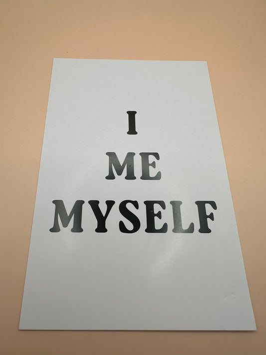 I me myself carte déco mur