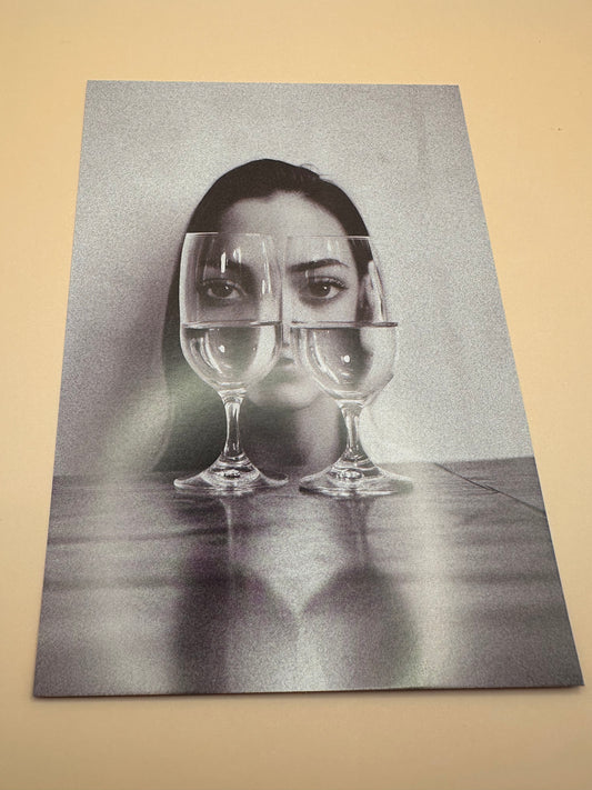Dans les yeux carte déco mur