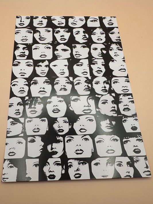 Carte déco Visage