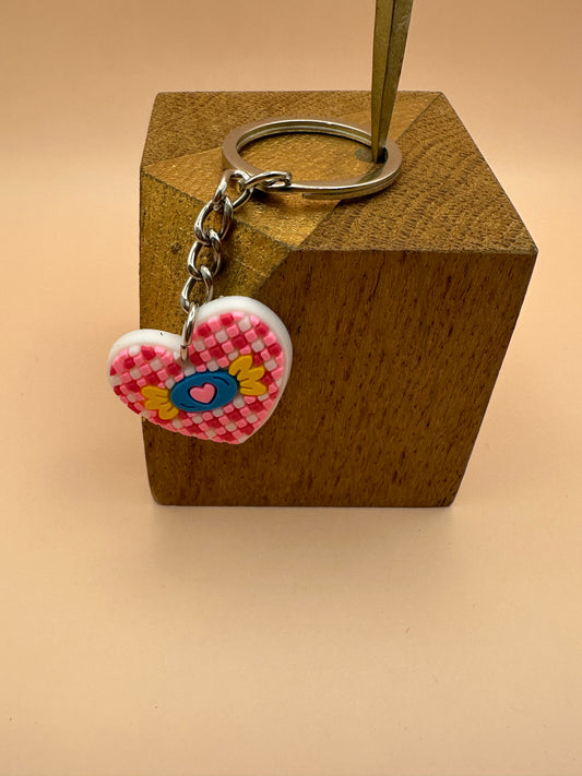 Cœur candy Porte clés