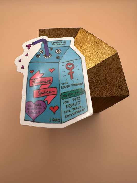 Feminist juice Autocollant/Sticker