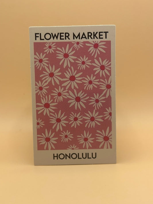 Flower market Honolulu carte déco mur