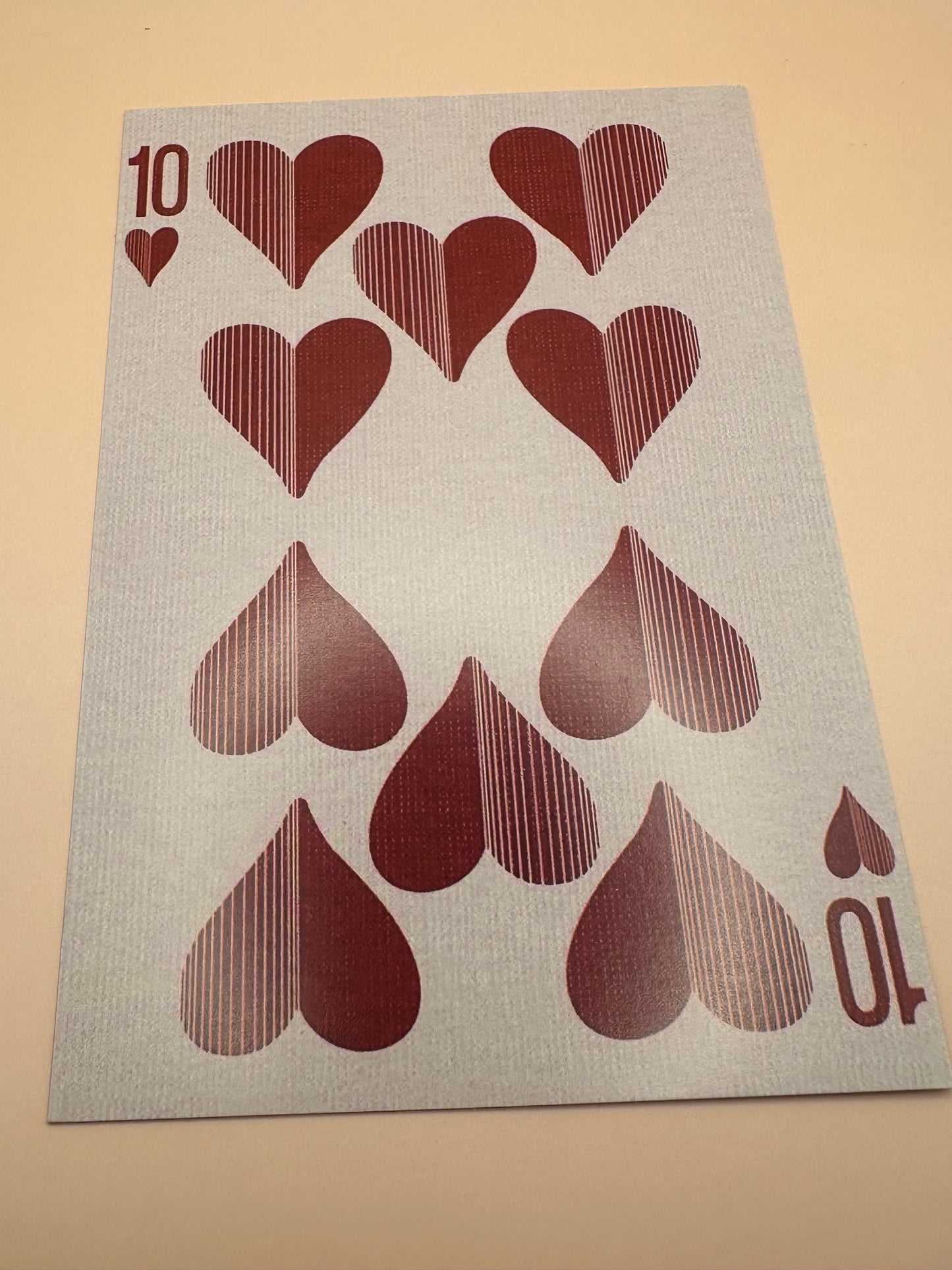 10 de cœur carte déco mur
