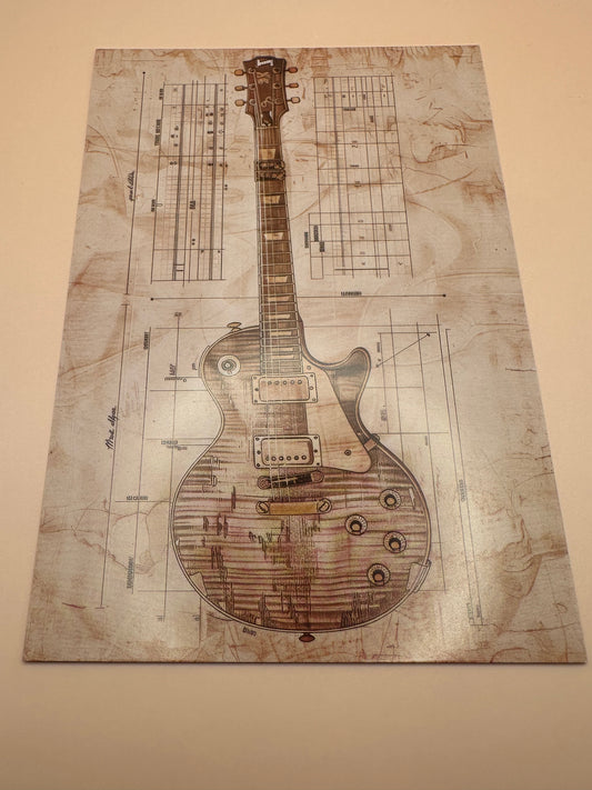 Carte déco Guitare