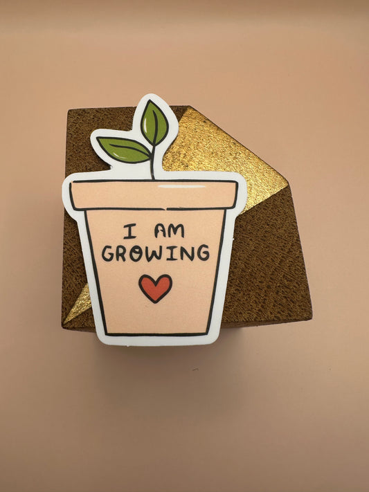 I am growing Autocollant/Sticker