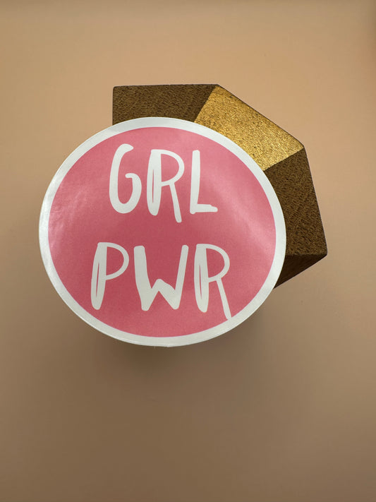 Grl pwr Autocollant/Sticker