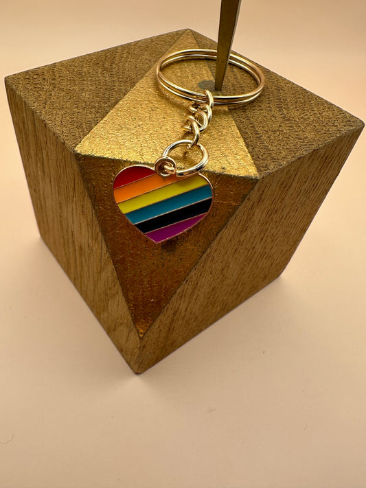 Rainbow love Porte clés
