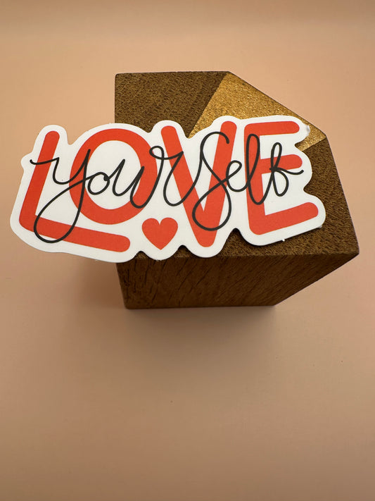 Love yourself Autocollant/Sticker