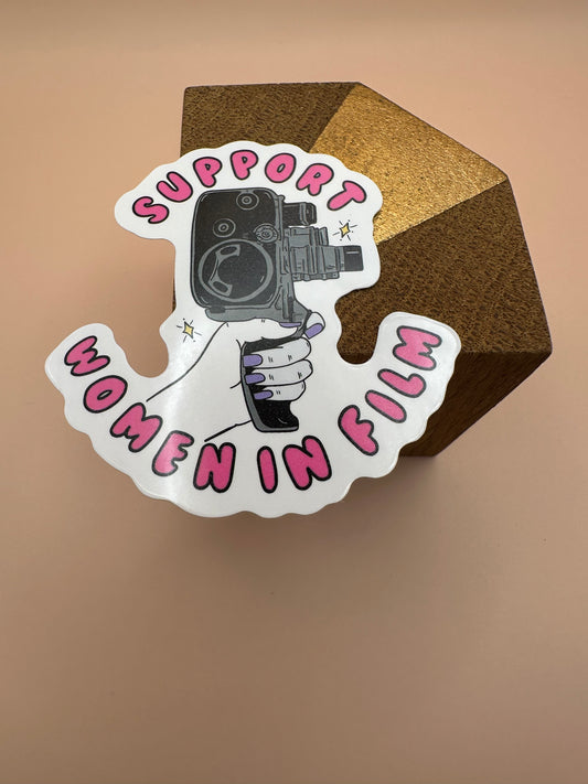 Support women in film Autocollant/Sticker